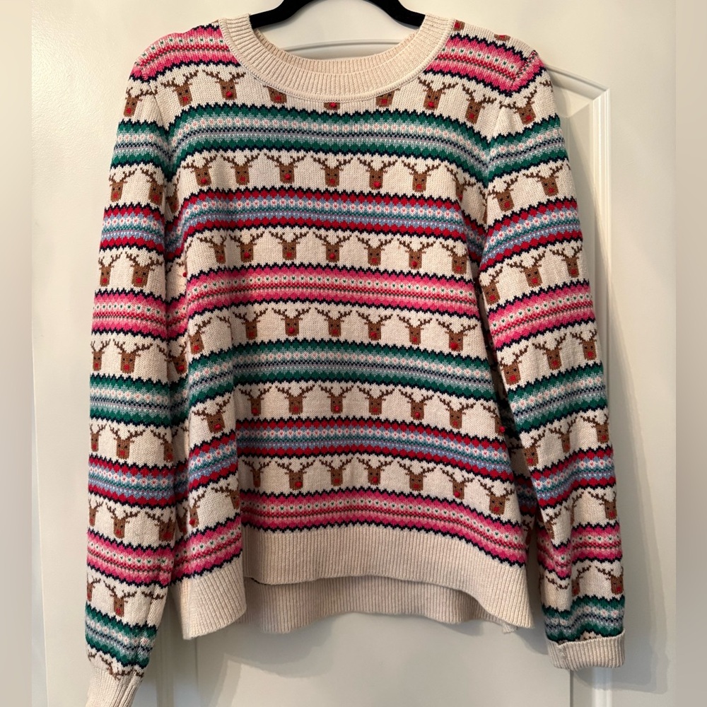 Boden Edie Fair Isle Christmas Sweater